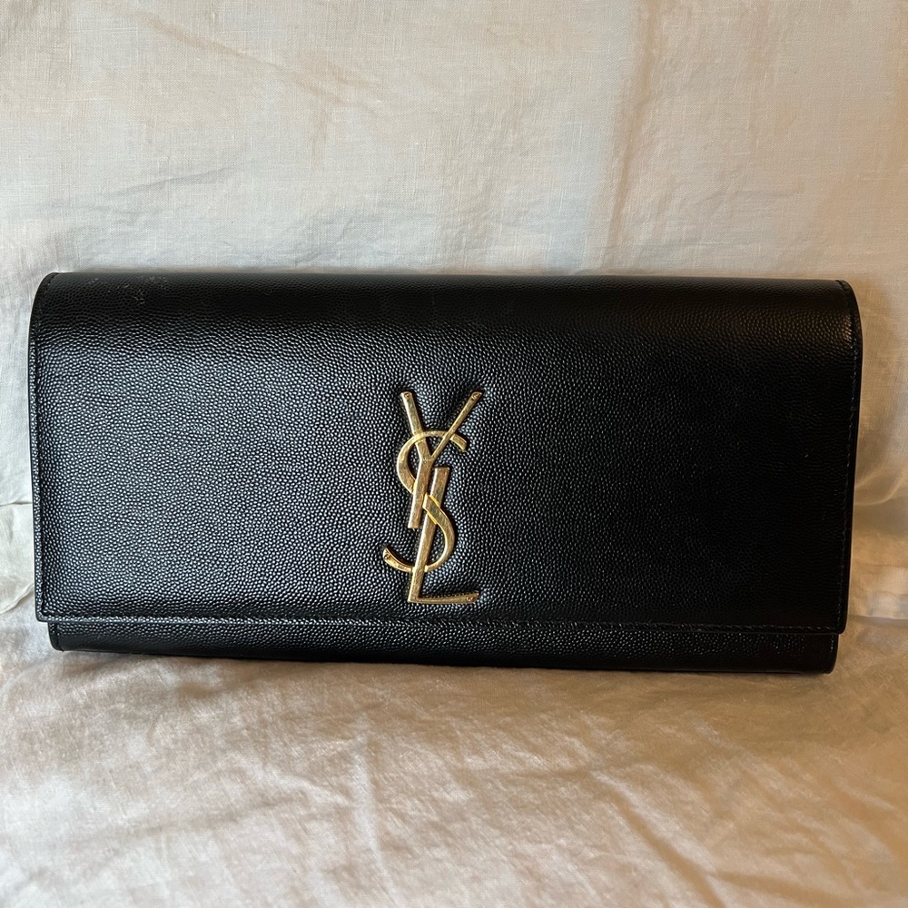 Yves Saint Laurent clutch black